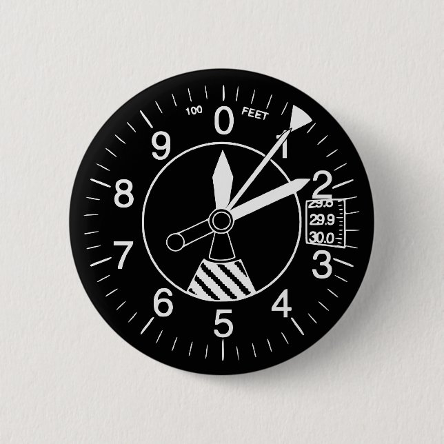 Flugzeug-Höhenmesser-Messgerät Button (Vorderseite)