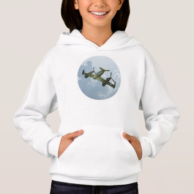Flugzeug Hoodie (Vorderseite)