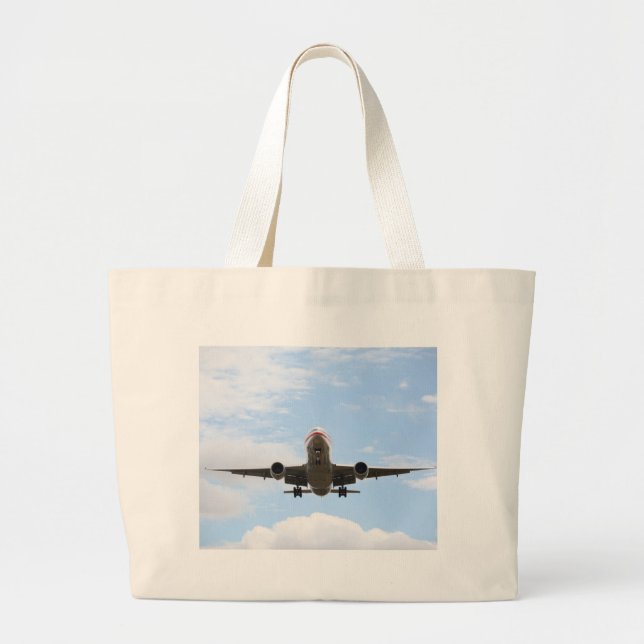 Flugzeug Jumbo Stoffbeutel (Vorne)