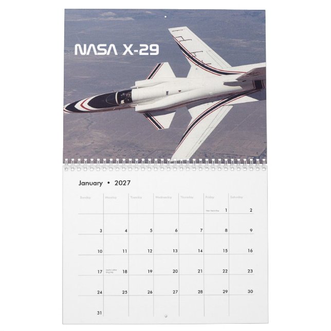 FLUGZEUG-KALENDER KALENDER (Jan 2027)