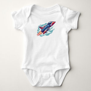 Flugzeug/Kampfflugzeug Baby Strampler