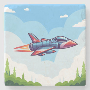 Flugzeug/Kampfflugzeug Steinuntersetzer