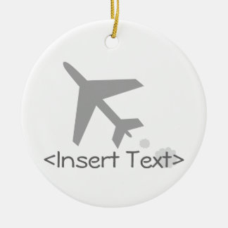 Flugzeug Keramik Ornament