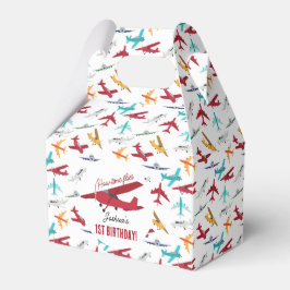 Flugzeug Kids 1. Geburtstag Party Zeitfliegen Geschenkschachtel