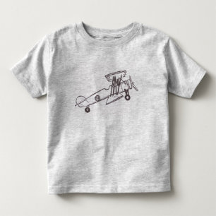 Flugzeug Kleinkind T - Shirt Junge Shirt