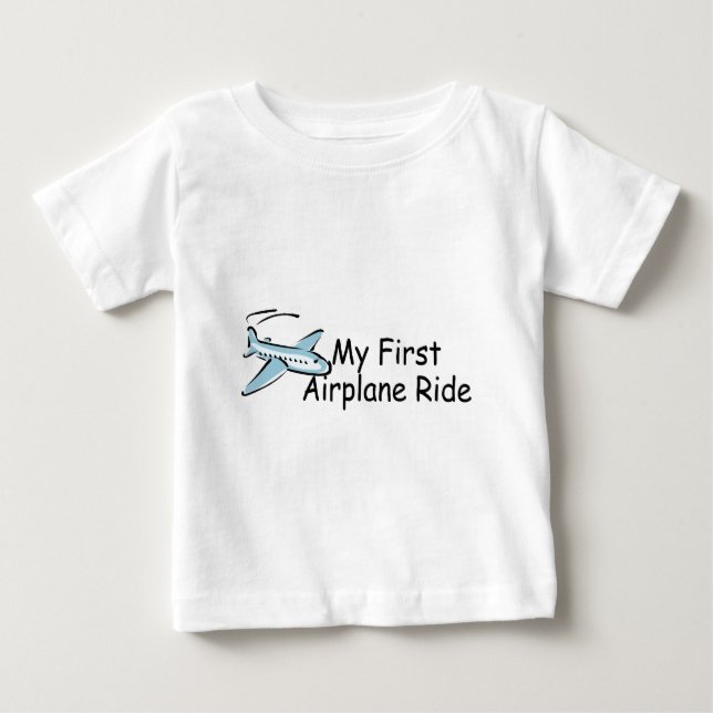 Flugzeug meine erste Flugzeug-Fahrt Baby T-shirt (Vorderseite)