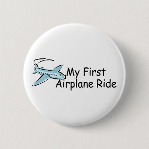 Flugzeug meine erste Flugzeug-Fahrt Button