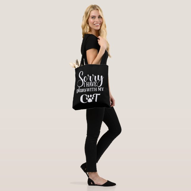 Flugzeug mit meiner Katze got Tasche (Am Model)