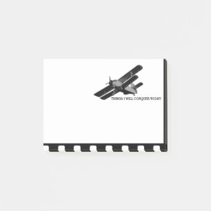 Flugzeug, Neue Horizonte, Motivation (Flugzeug-Bü Post-it Klebezettel