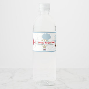 Flugzeug oben oben und wegwasser-Aufkleber