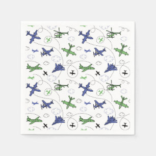 Flugzeug-Papier-Servietten, Flugparty-Zubehör Serviette