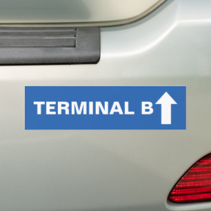 Flugzeug-Party-Schilder, Flughafen-Terminal-Geburt Autoaufkleber