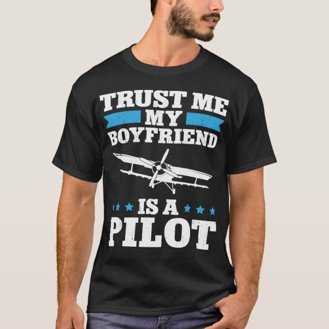Flugzeug Pilot Flugzeug Vertrauen Sie mir mein Fre T-Shirt (Vorderseite)