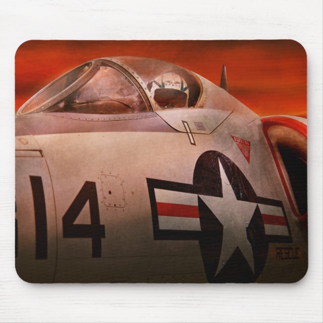 Flugzeug - Pilot - Luftwaffe - Los geht's Tiger Mousepad (Vorne)