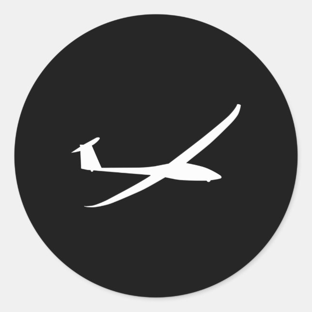 Flugzeug-Pilotprogramm für Flugzeuge Runder Aufkleber (Vorderseite)