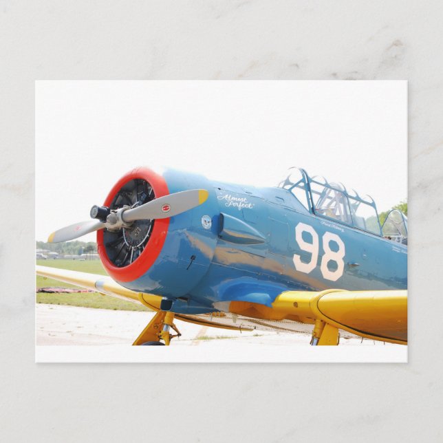 Flugzeug Postkarte (Vorderseite)