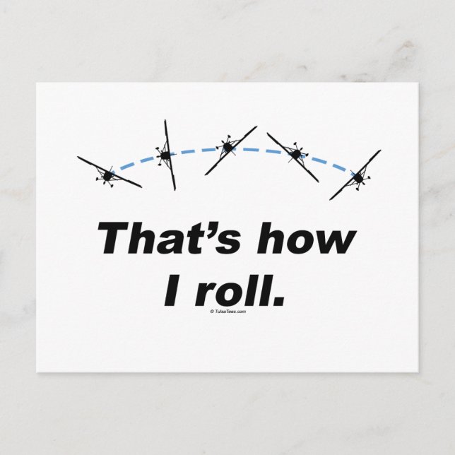 Flugzeug Postkarte (Vorderseite)