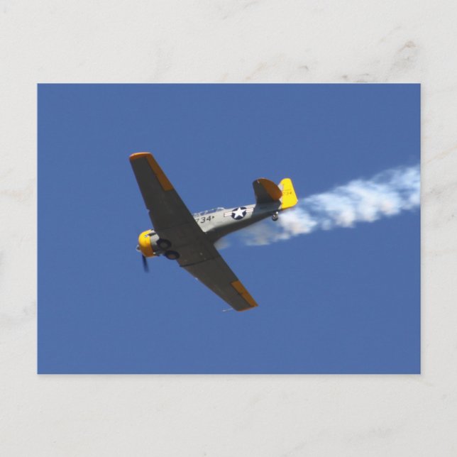 Flugzeug Postkarte (Vorderseite)