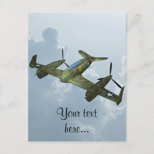 Flugzeug Postkarte