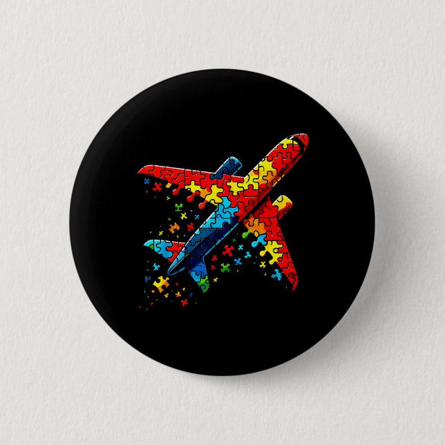 Flugzeug Puzzle Horror Puzzle Kinder Kleinkinder J Button (Vorderseite)