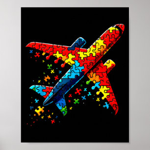 Flugzeug Puzzle Horror Puzzle Kinder Kleinkinder J Poster