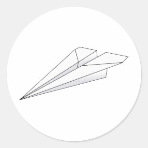 Flugzeug Runder Aufkleber