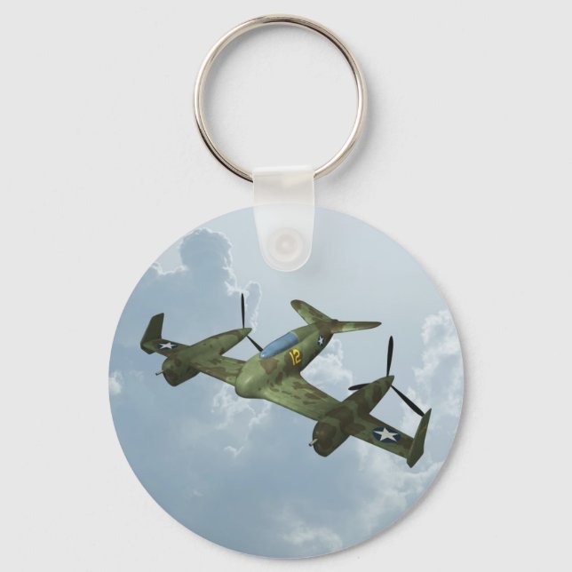 Flugzeug Schlüsselanhänger (Vorderseite)