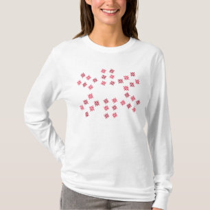 Flugzeug-Schneeflocke T-Shirt