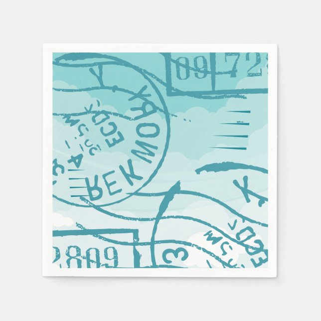 Flugzeug Serviette (Vorderseite)