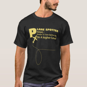 Flugzeug Spotter Definition Funny Graphic T-Shirt