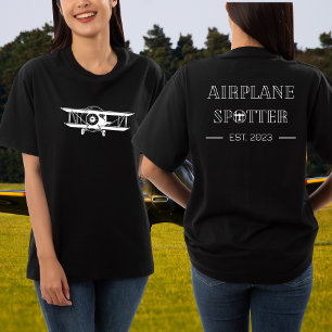 Flugzeug Spotter Est. 20xx Custom Aviation T - Shi T-Shirt