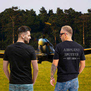 Flugzeug Spotter Est. 20xx Custom Aviation T - Shi T-Shirt