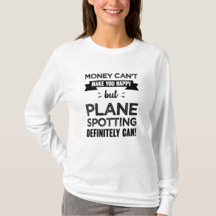 Flugzeug Spotting macht glücklich T-Shirt