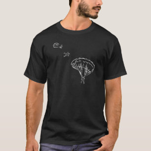Flugzeug Sprung Fallschirm Fallschirmspringen T-Shirt