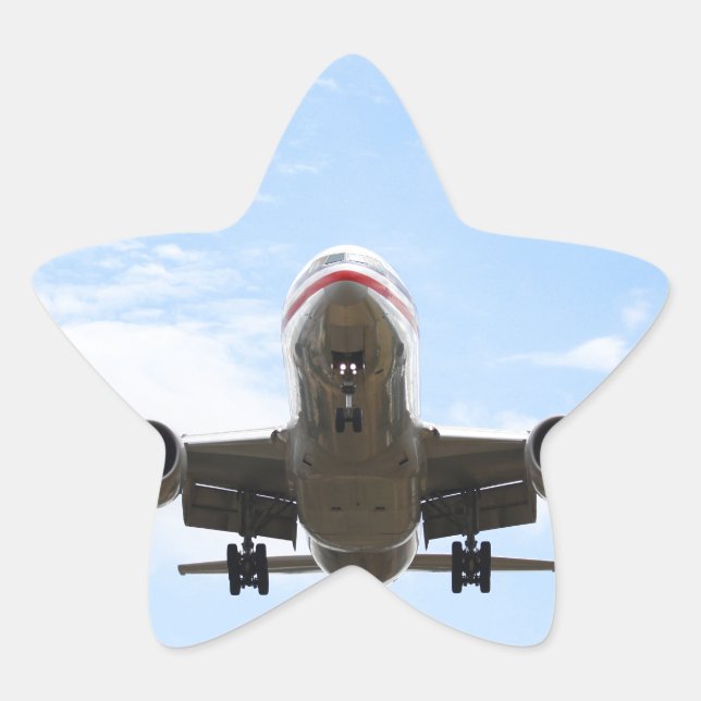 Flugzeug Stern-Aufkleber (Vorderseite)