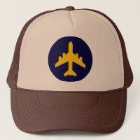 Flugzeug-Symbol im Kreis