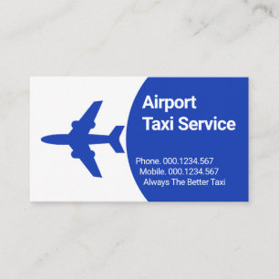 Flugzeug Taxi Fliegender Blauer Himmel Visitenkarte