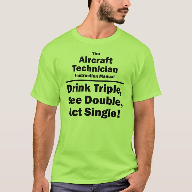 Flugzeug-Technologie T-Shirt (Vorderseite)