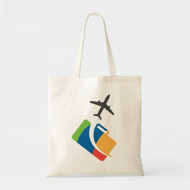 Flugzeug Thema niedliches Design Tragetasche (Vorne)