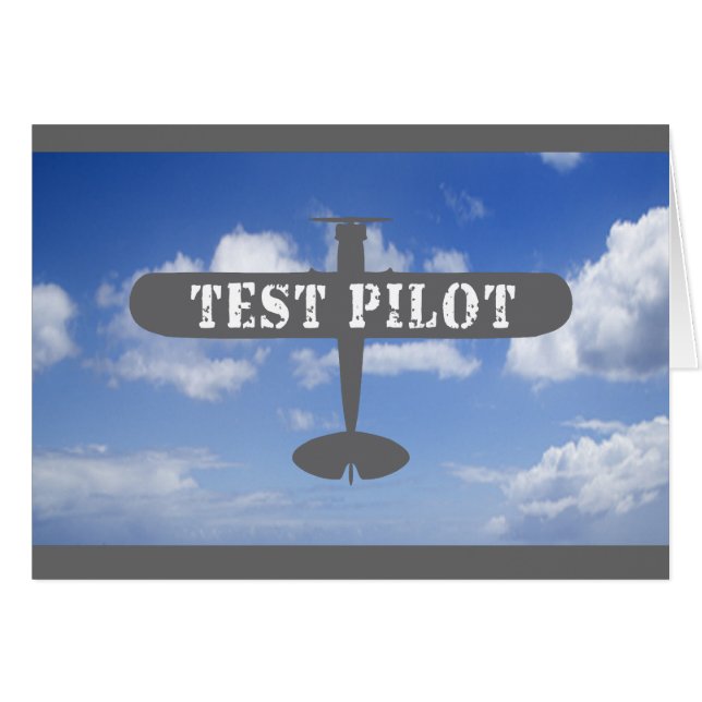 Flugzeug- und Testpilot (Vorderseite (Horizontal))