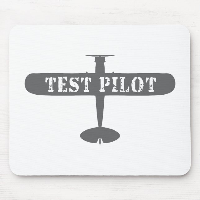Flugzeug- und Testpilot Mousepad (Vorne)