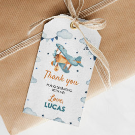 Flugzeug Vielen Dank Tag Geschenkanhänger