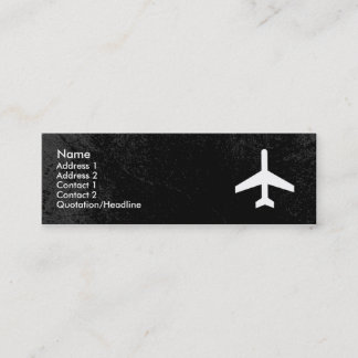 Flugzeug-Visitenkarteschablone Mini Visitenkarte