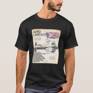 Flugzeug von Lancaster Bomber Flugzeug RAF WW2 Flu T-Shirt