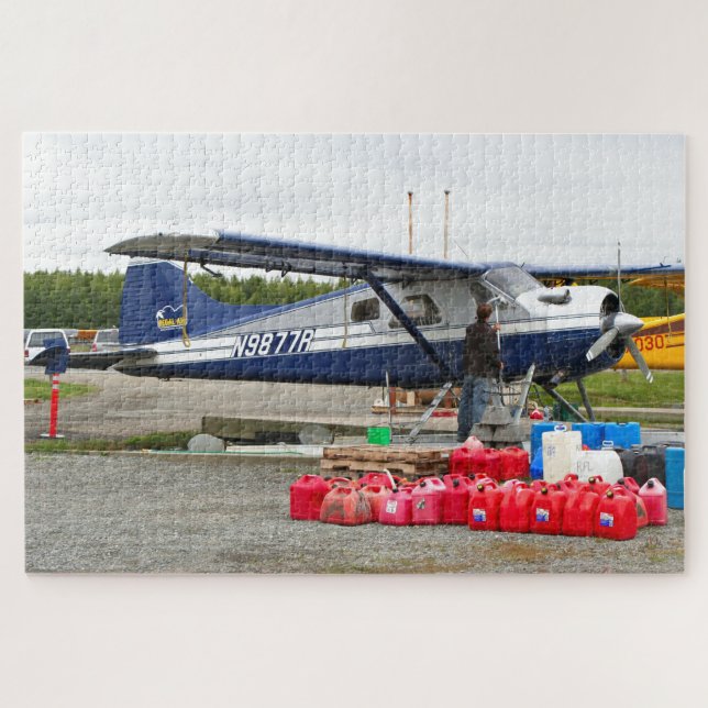 Flugzeug waschen, Lake Hood, Alaska (Horizontal)