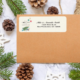 Flugzeug & Weihnachtsbaum Funny Funny Wasserfarbe