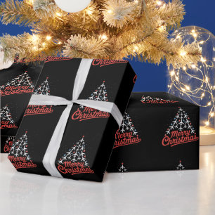 Flugzeug-Weihnachtsbaum-Pilot Geschenkpapier