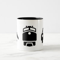"Flugzeug-/Zug-/Automobil-" Piktogramm-Tasse