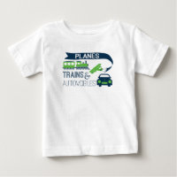 Flugzeug-Zug-und Automobil-KinderShirt