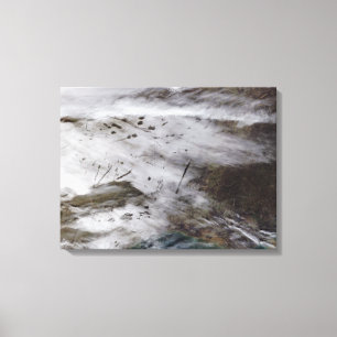 Flugzeugableitungsspuren Leinwanddruck